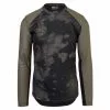 AGU - Cykeltrøje Med Lange ærmer - Loose Fit - MTB - Army Grøn - Str. S -Assos Salg AGU Cykeltroeje med lange aermer Loose fit MTB Army Groen Str. S