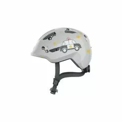 Abus Smiley 3.0 Grey Police - Børne Cykelhjelm