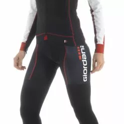 Giordana Langærmet Jersey Lady Trade Team - Sort/Rød