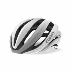 Giro Aether Mips - Cykelhjelm Road - Str. 51-55 Cm - Mat Hvid Sølv
