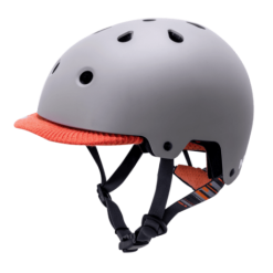 KALI SAHA Mat Grå/orange Cykelhjelm