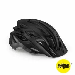 MET Veleno Mips - MTB Cykelhjelm - Mat Sort - Str. 56-58 Cm