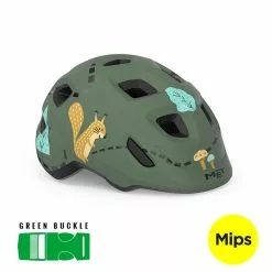 Met Hooray MIPS - Børnecykelhjelm - Green Forest/glossy - Str. 46-52 Cm