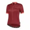 Rogelli Essential - Cykelbluse - Dame - Korte ærmer - Race Fit - Bordeaux/Coral - Str. 2XL -Assos Salg Rogelli Essential Cykelbluse Dame Korte aermer Race Fit BordeauxCoral Str. 2XL