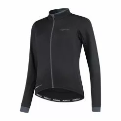 Rogelli Essential - Cykeltrøje Dame - Lange ærmer - Sort - Str. 2XL