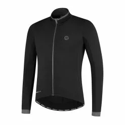 Rogelli Essential - Cykeltrøje - Lange ærmer - Sort - Str. 2XL