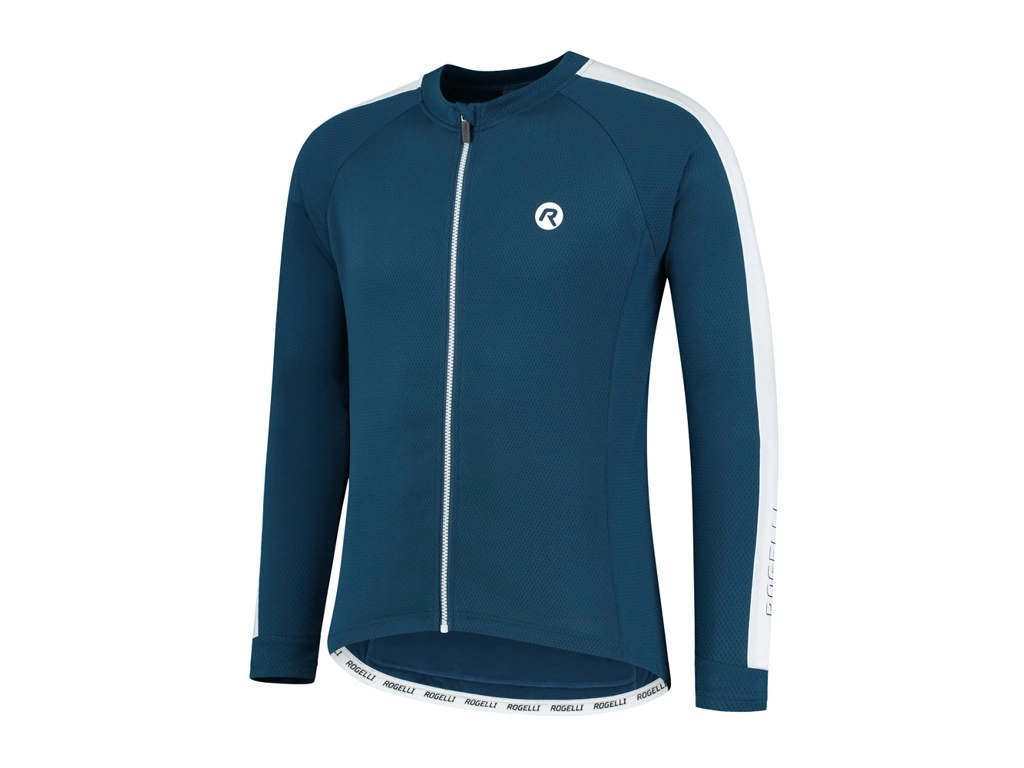 Rogelli Explore - Cykeltrøje - Lange ærmer - Blå Hvid - Str. S 3 Rogelli Explore - Cykeltrøje - Lange ærmer - Blå Hvid - Str. S