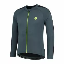 Rogelli Explore - Cykeltrøje - Lange ærmer - Grå Sort Gul - Str. S