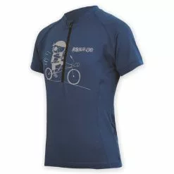 Sensor Entry Jersey - Cykeltrøje Med Korte ærmer Til Børn - Blå - Str. 130