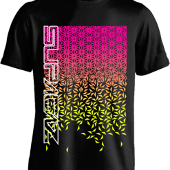 Supacaz T-shirt Star Fade - Sort/Pink/Gul