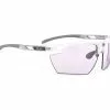 Rudy Project Magnus - Solbrille - Impact XP Chr. 2 Purple Linse - Blank Hvid -Assos Salg Vare 1166