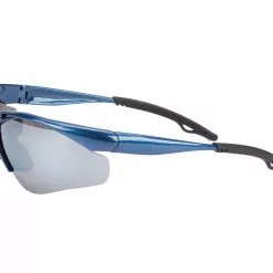 Point Glissado - Løbe- Og Cykelbrille - Metalblå.