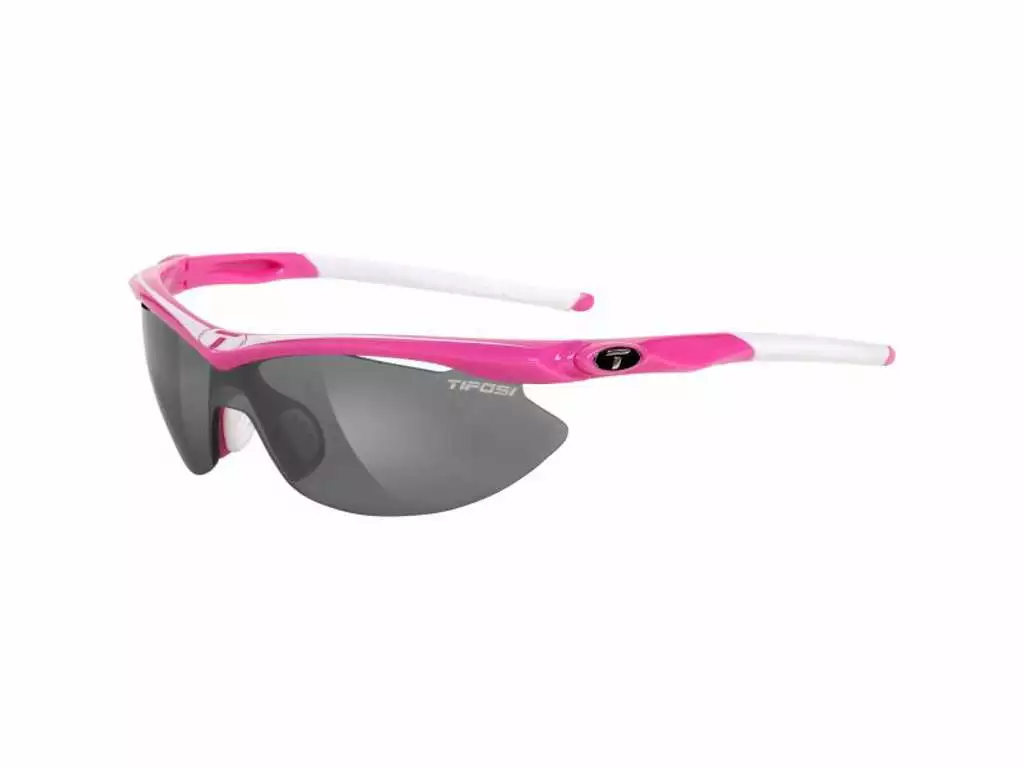 Tifosi Slip Cykelbrille - 3 Linser Smoke/Clear/AC Rød - Pink 3 Tifosi Slip Cykelbrille - 3 Linser Smoke/Clear/AC Rød - Pink
