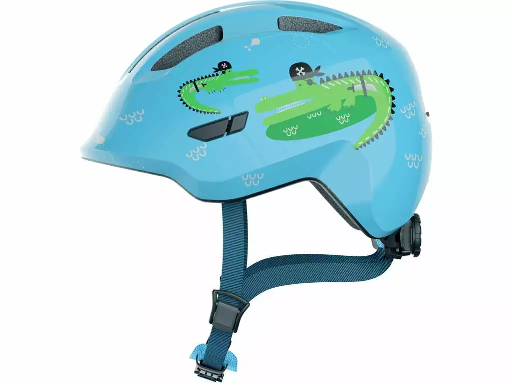 Abus Smiley 3.0 - Cykelhjelm Til Børn - Blue Croco - Str. 45-50 Cm 3 Abus Smiley 3.0 - Cykelhjelm Til Børn - Blue Croco - Str. 45-50 Cm