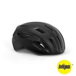 MET Vinci Mips - Cykelhjelm - Mat Sort - Str. 58-61 Cm
