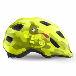 Met Hooray - Børnecykelhjelm - Lime Grøn/Kamæleon - Str. 46-52 Cm