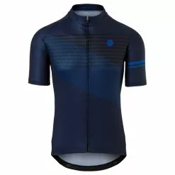 AGU Jersey Striped - Cykeltrøje - Deep Blue - Str. L