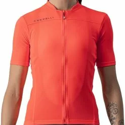 Castelli ANIMA 3 JERSEY - Lyserød/Rød