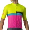 Castelli A BLOCCO JERSEY - Gul/Lyserød -Assos Salg Vare 2078