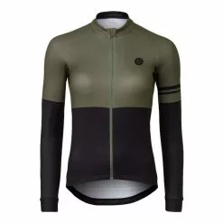 AGU Duo Cykeltrøje - Lange Ærmer - Dame - Army Grøn - Str. M