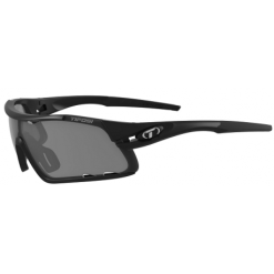 Tifosi Mat Sorte Davost Cykelbriller Med Smoke/red/clear Linser
