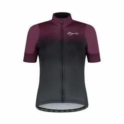 Rogelli Dream - Cykelbluse - Dame - Korte ærmer - Grå/Bordeaux - Str. 2XL