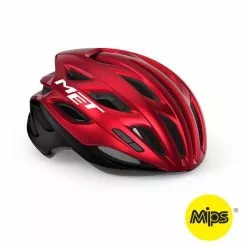 MET Estro Mips - Cykelhjelm - Rød/Sort - Str. 56-58 Cm