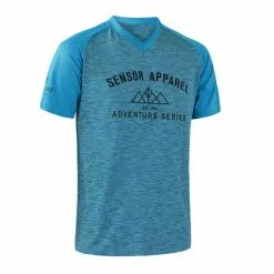 Sensor Charger - Cykeltrøje Korte ærmer - MTB - Blå/Blå - Str. M
