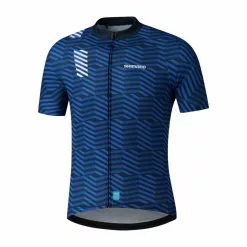 Shimano Team - Cykeltrøje Med Korte ærmer - Blå - Str. S