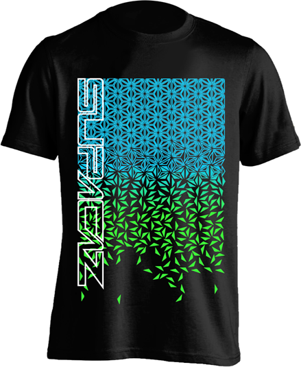 Supacaz T-shirt Star Fade - Sort/Turkis/Grøn 3 Supacaz T-shirt Star Fade - Sort/Turkis/Grøn